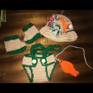 Newborn fishing outfit
